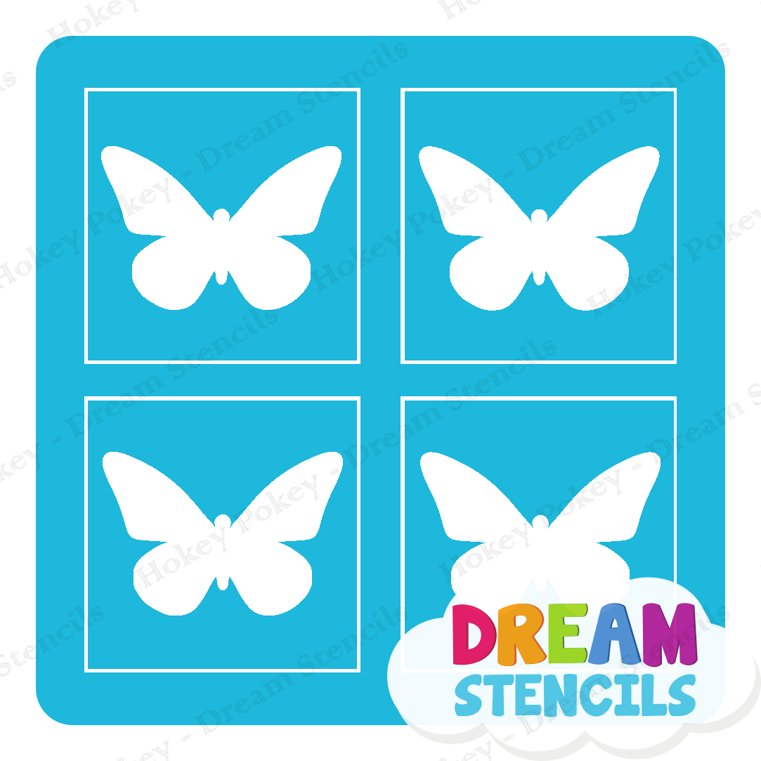 Picture of Mini 4 in 1 Butterfly - Vinyl Stencil - 70