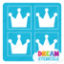 Picture of Mini 4 in 1 Crown - Vinyl Stencil - 71