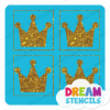 Picture of Mini 4 in 1 Crown - Vinyl Stencil - 71