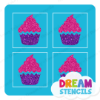 Picture of Mini 4 in 1 Cupcake - Vinyl Stencil - 72