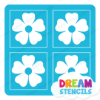 Picture of Mini 4 in 1 Flower - Vinyl Stencil - 74