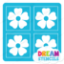 Picture of Mini 4 in 1 Flower - Vinyl Stencil - 74
