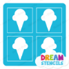 Picture of Mini 4 in 1 Ice Cream - Vinyl Stencil - 75