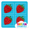 Picture of Mini 4 in 1 Strawberry - Vinyl Stencil - 78