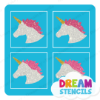 Picture of Mini 4 in 1 Unicorn - Vinyl Stencil - 79