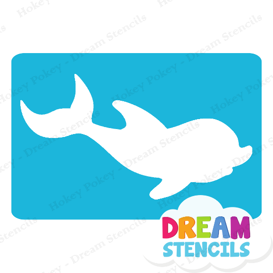 Picture of Baby Dolphin  - Vinyl Stencil -3