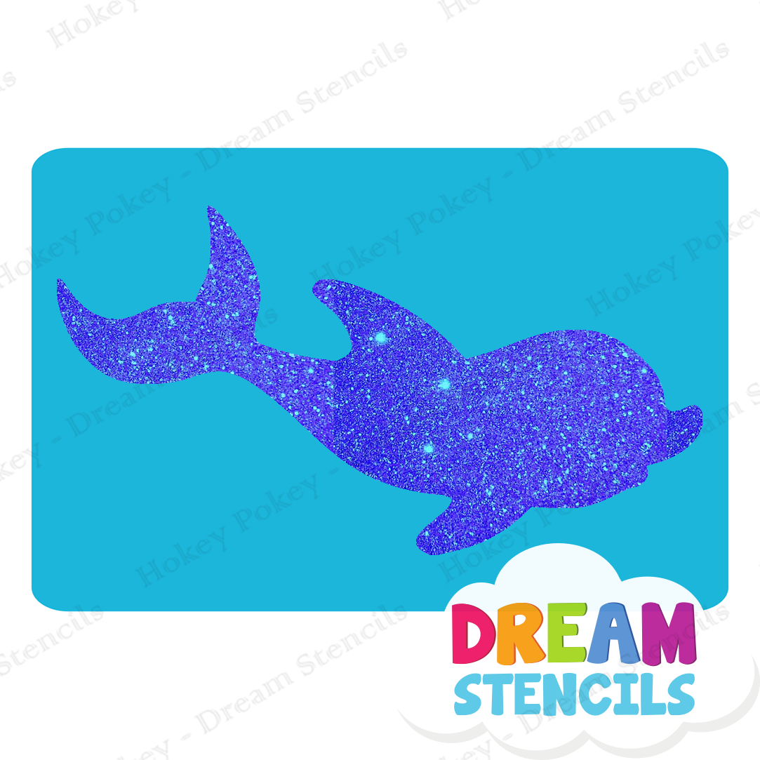 Picture of Baby Dolphin  - Vinyl Stencil -3