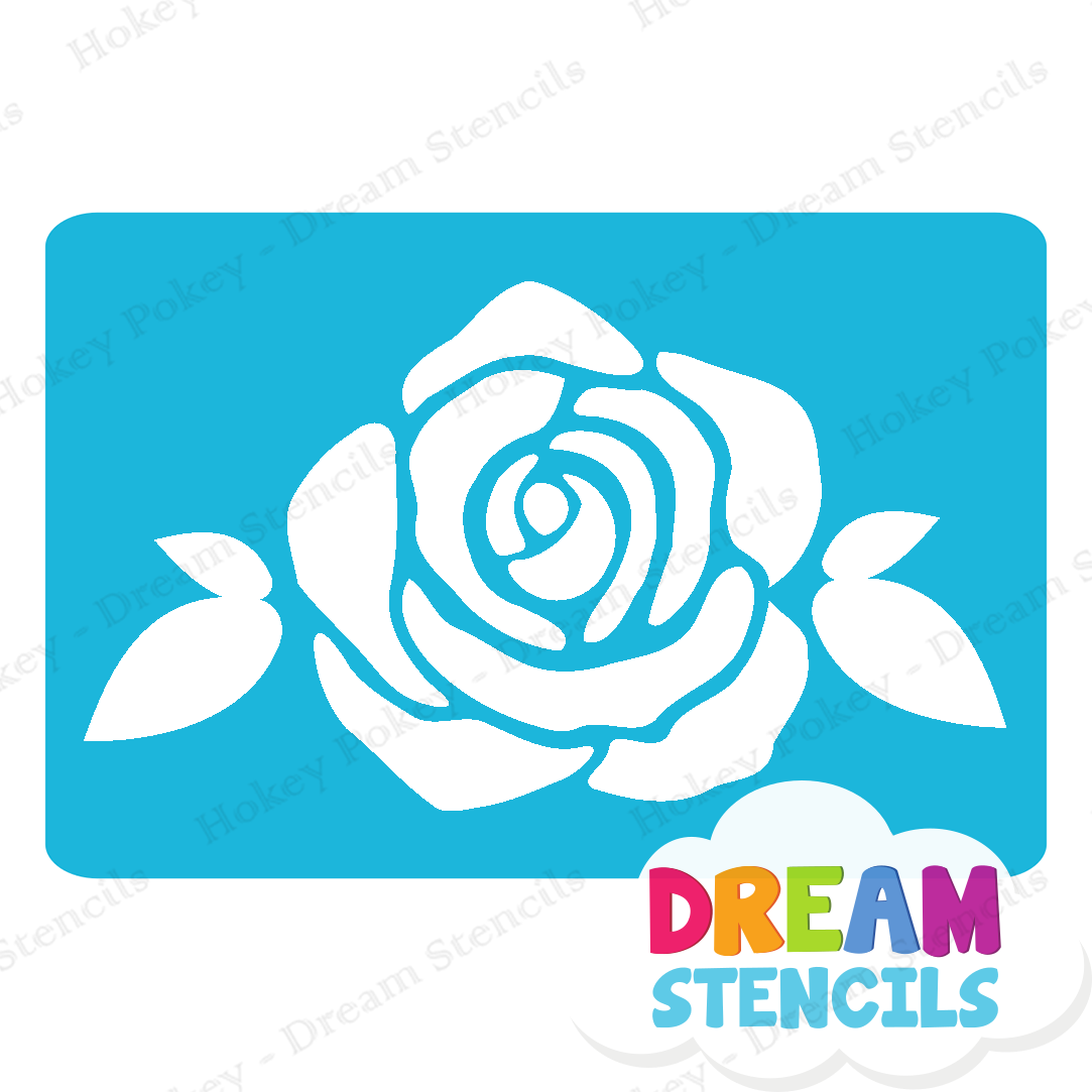 Picture of Blooming Rose - Vinyl Stencil - 51