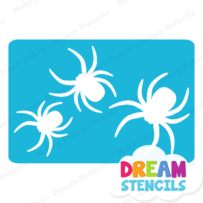 Picture of Cascading Spiders - Vinyl Stencil -183