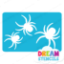 Picture of Cascading Spiders - Vinyl Stencil -183
