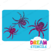 Picture of Cascading Spiders - Vinyl Stencil -183