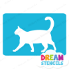Picture of Walking Cat   - Vinyl Stencil -193