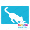 Picture of Stretching Cat   - Vinyl Stencil -196