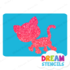 Picture of Cartoon Cat   - Vinyl Stencil -197