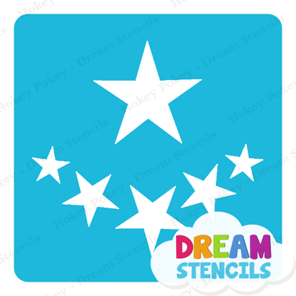 Picture of Assorted Stars - Vinyl Stencil - 219