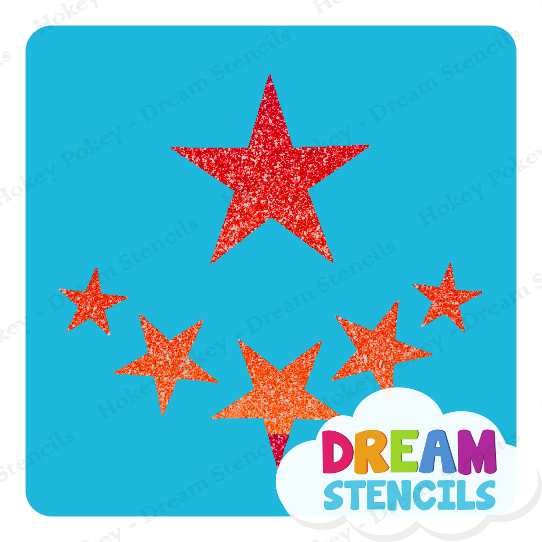 Picture of Assorted Stars - Vinyl Stencil - 219
