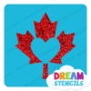 Picture of Canada Maple Leaf Heart - Vinyl Stencil - 222