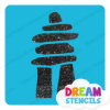 Picture of Inukshuk # 3 - Vinyl Stencil - 226