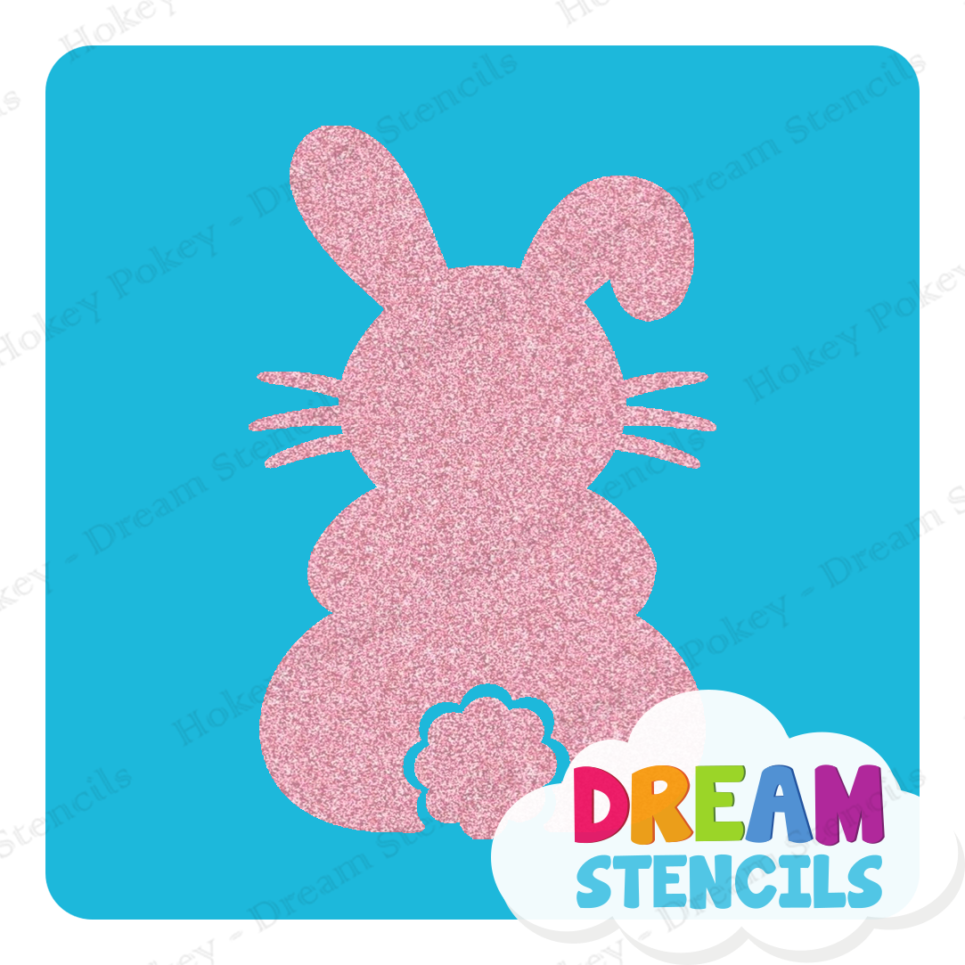 Picture of Sitting Easter Bunny - Vinyl Stencil - 234