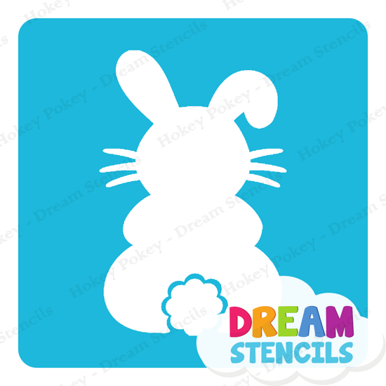 Picture of Sitting Easter Bunny - Vinyl Stencil - 234