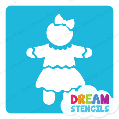 Picture of Gingerbread Girl - Vinyl Stencil - 242