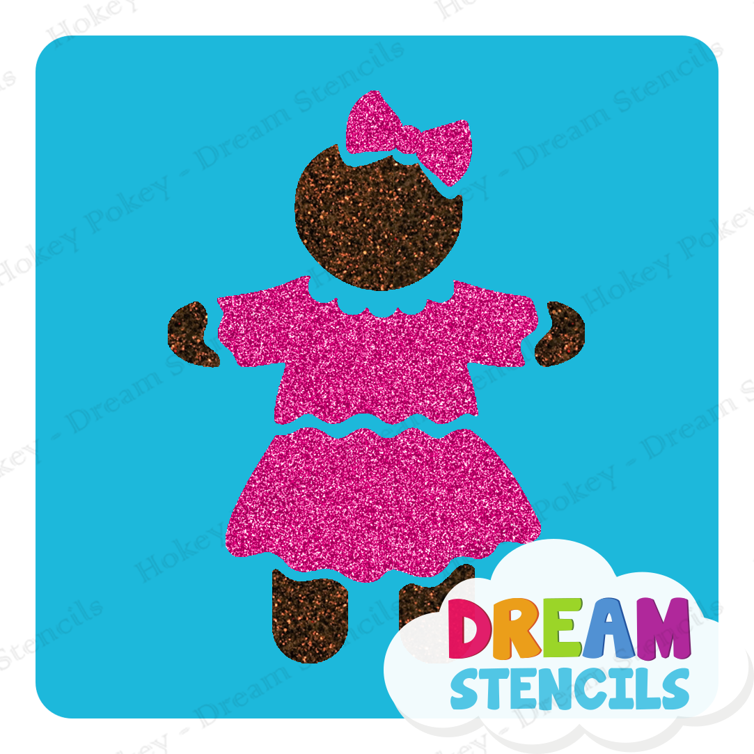 Picture of Gingerbread Girl - Vinyl Stencil - 242