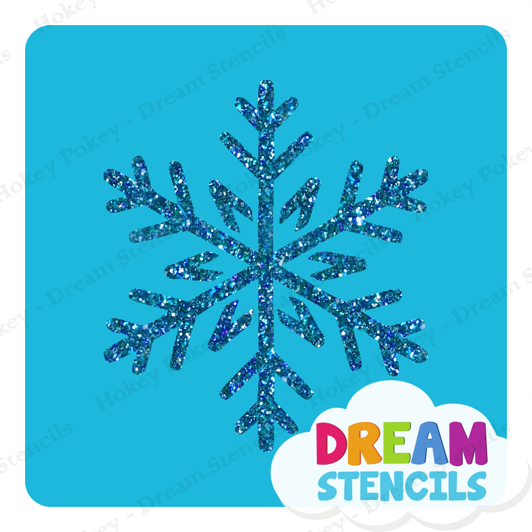 Picture of Sparkly Snowflake  - Vinyl Stencil - 243