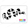 Picture of Striped Snake  - Vinyl Stencil - 255