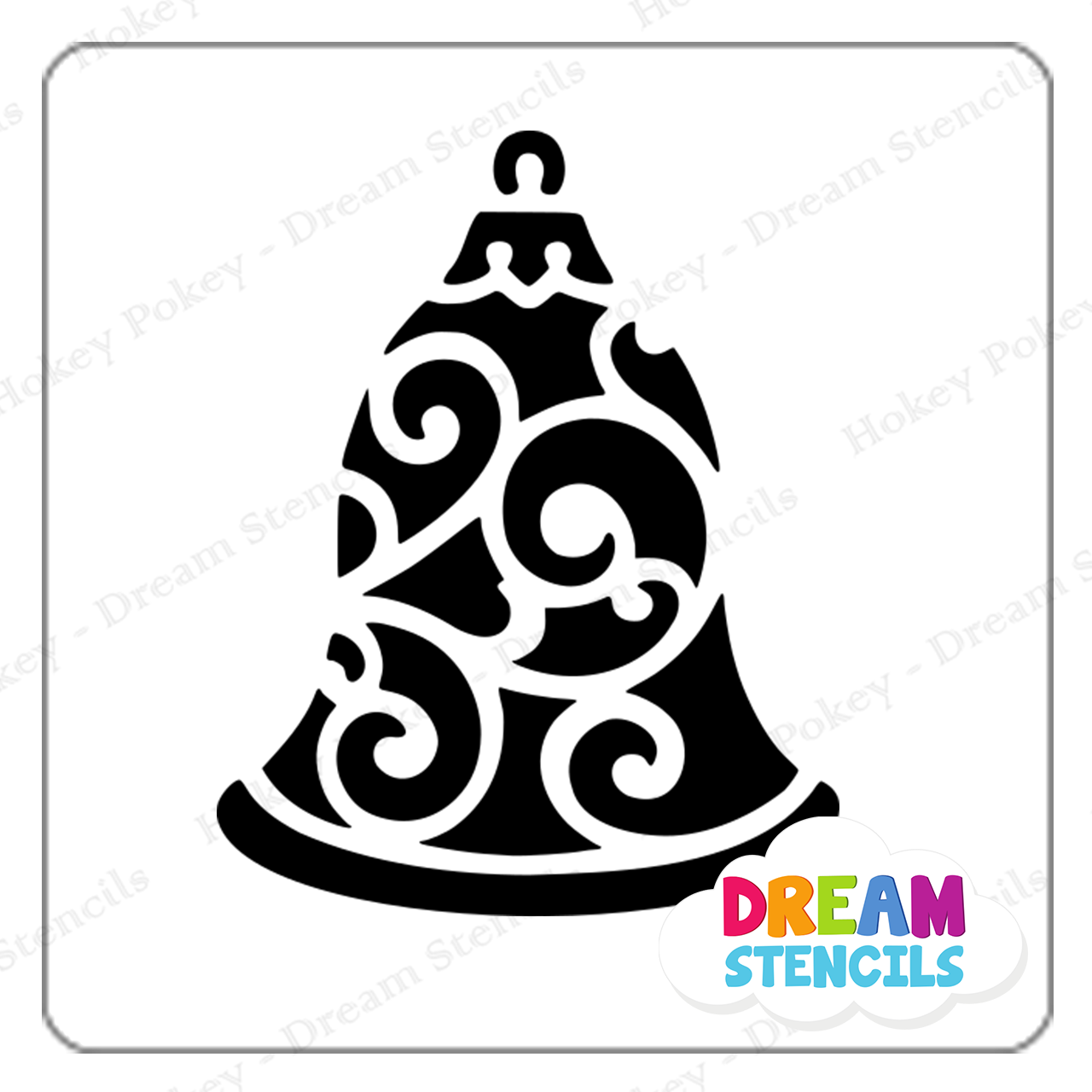 Picture of Bell Ornament - Vinyl Stencil - 267