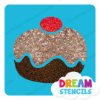 Picture of Sufganiyot Doughnut - Vinyl Stencil - 40