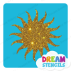 Picture of Blazing Sun - Vinyl Stencil - 278
