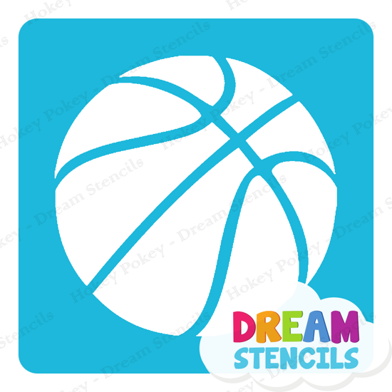 Picture of Basketball  - Vinyl Stencil - 280