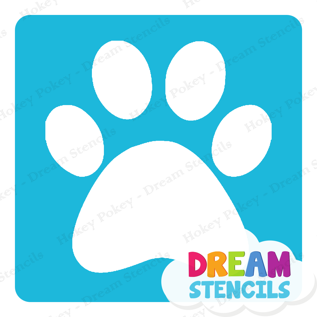 Picture of Paw Print  - Vinyl Stencil - 283