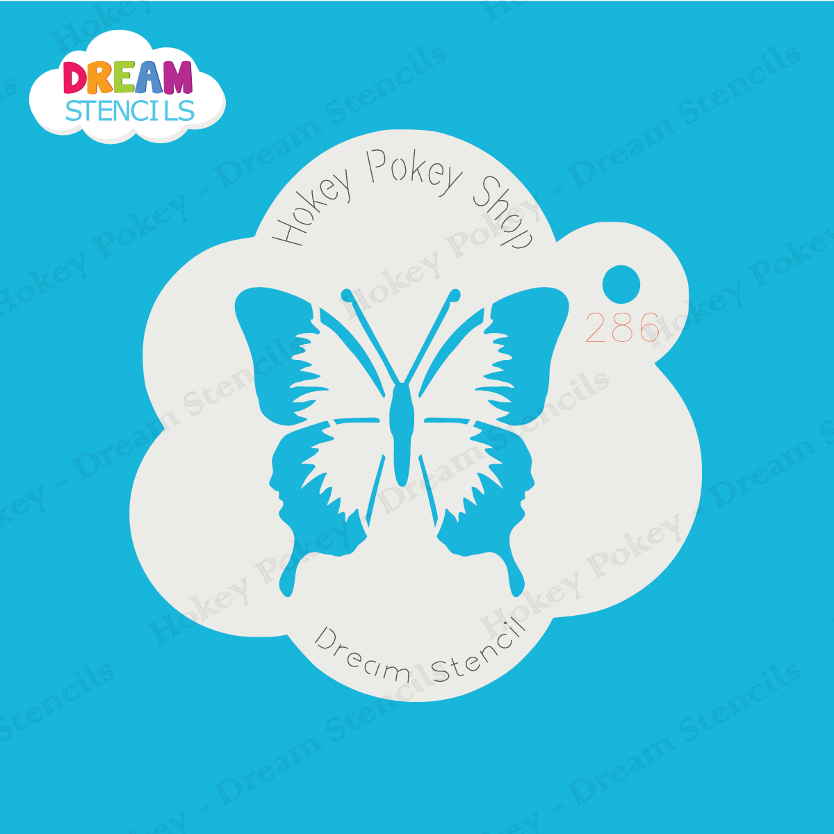 Picture of Longtail Butterfly Mylar Stencil - 286
