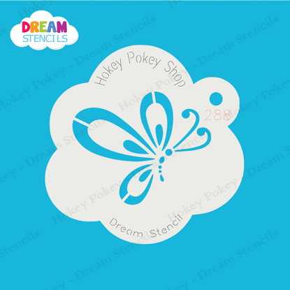 Picture of Flying  Butterfly Mylar Stencil - 288