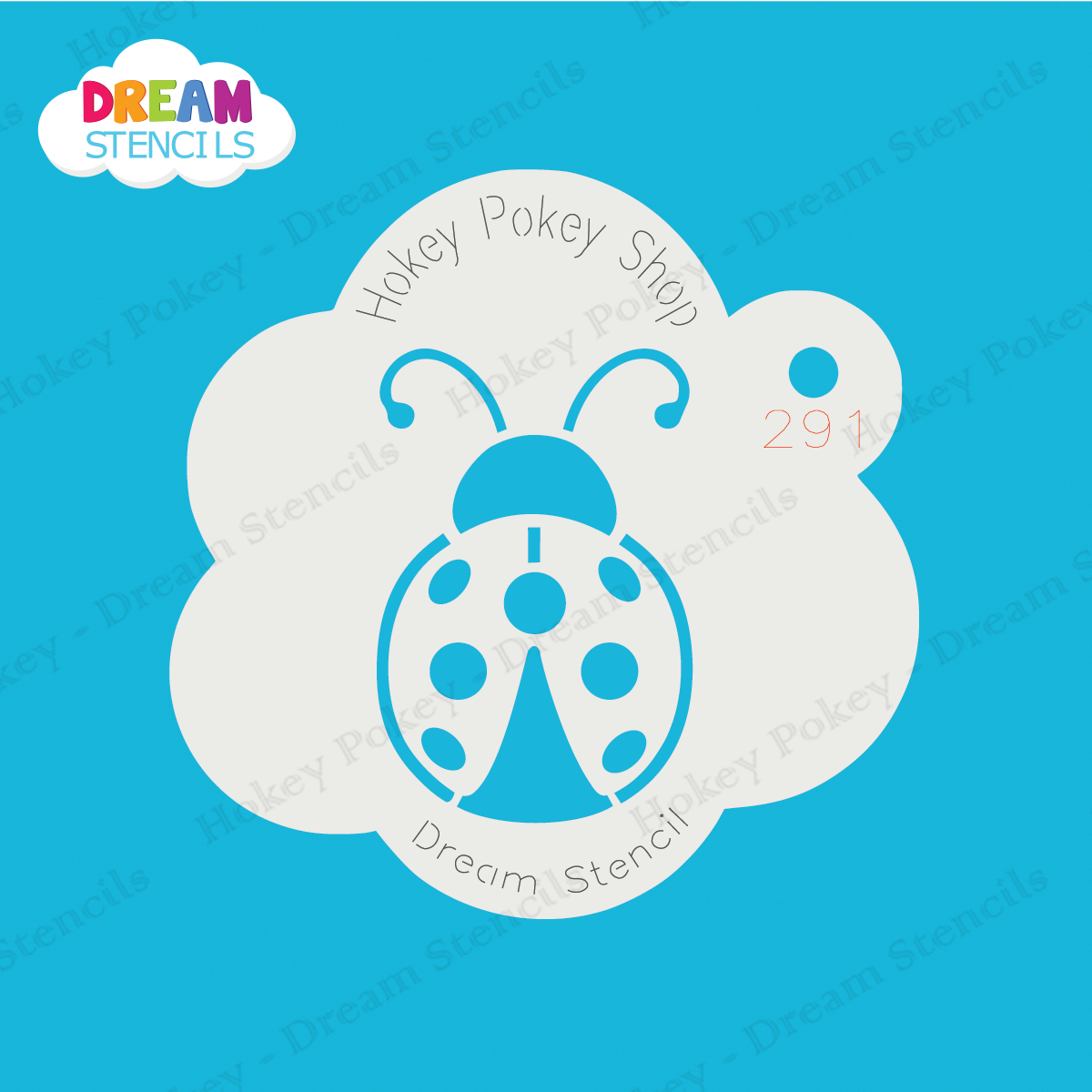Picture of Lady Bug Mylar Stencil - 291