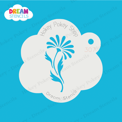 Picture of Daisy with Leaves - Mylar Stencil - 307