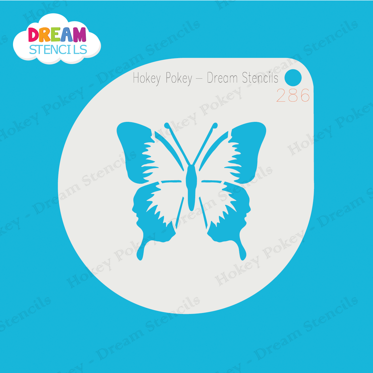 Picture of Longtail Butterfly Mylar Stencil - 286