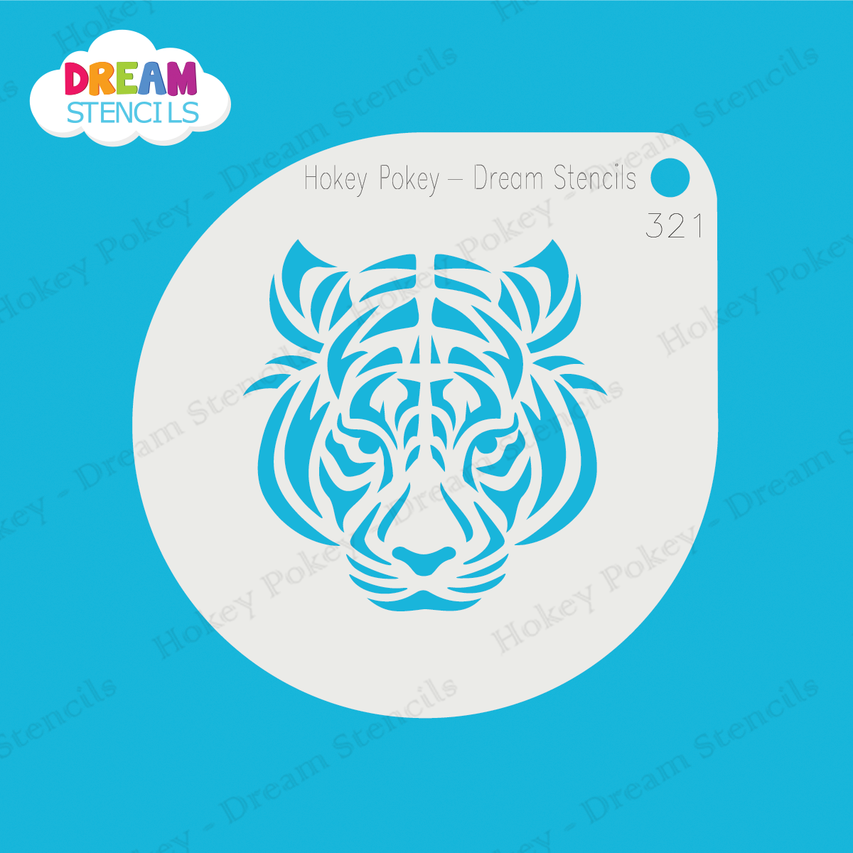 Picture of Tribal Tiger - Mylar Stencil - 321
