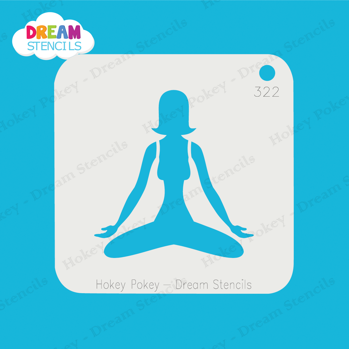 Picture of Yoga  - Mylar Stencil - 322