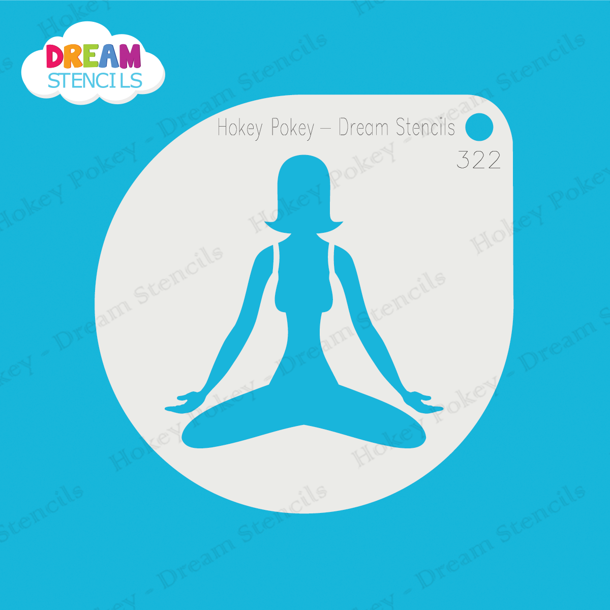 Picture of Yoga  - Mylar Stencil - 322