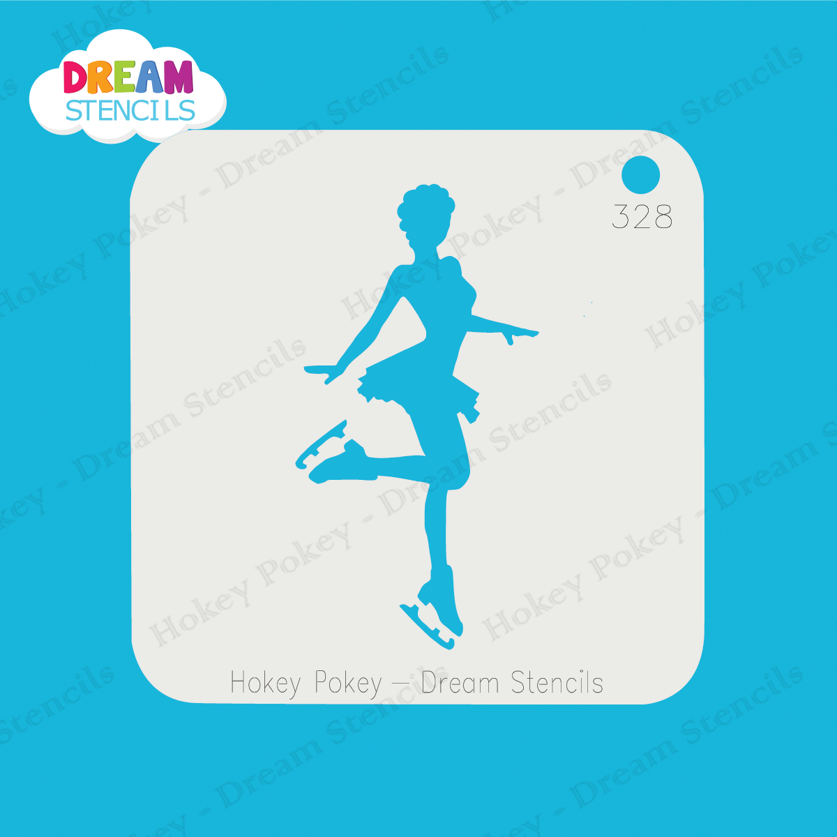 Picture of Figure Skater- Mylar Stencil - 328