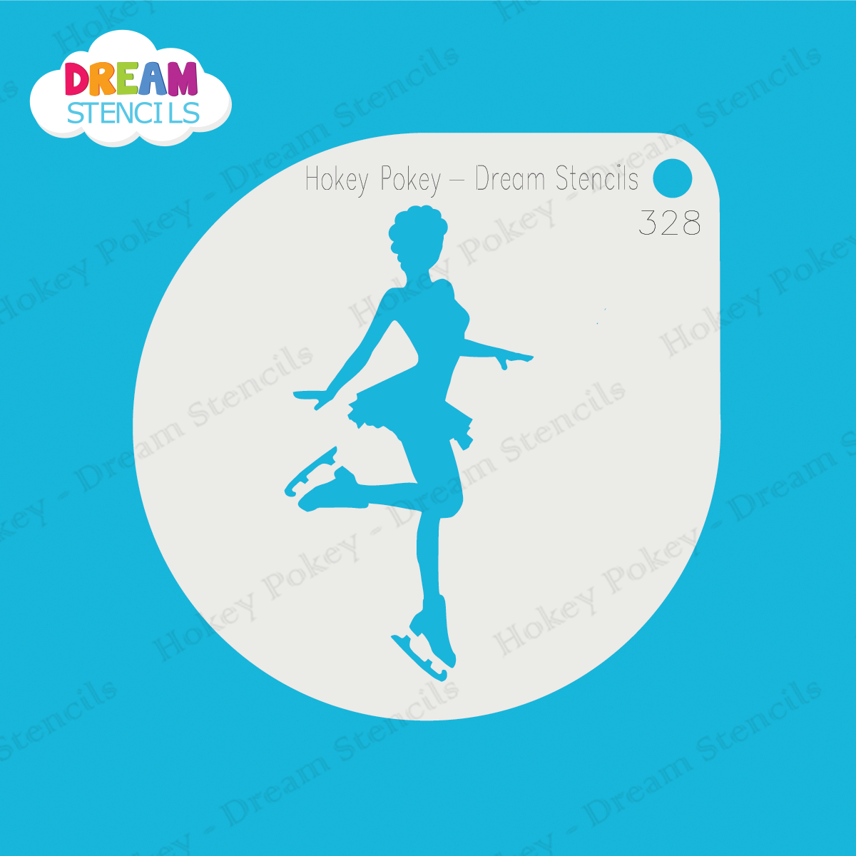 Picture of Figure Skater- Mylar Stencil - 328