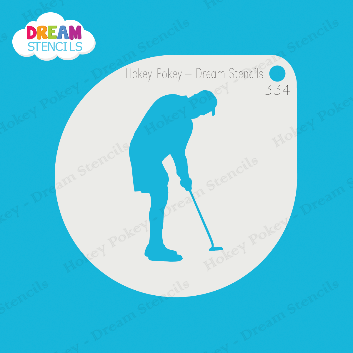 Picture of Golf Putting- Mylar Stencil - 334