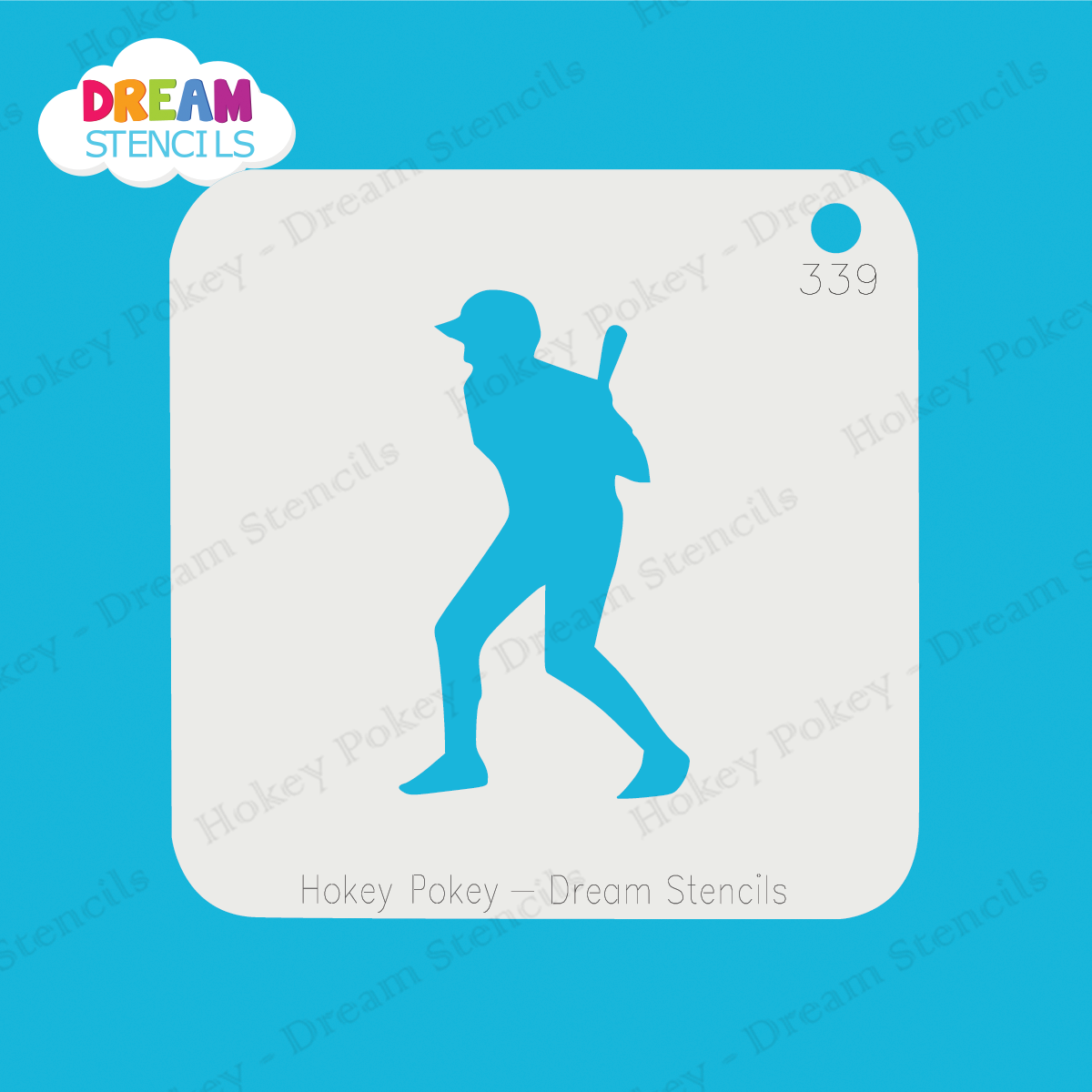Picture of Baseball Player - 2 - Mylar Stencil - 339