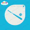 Picture of Baseball Bat - Mylar Stencil - 340