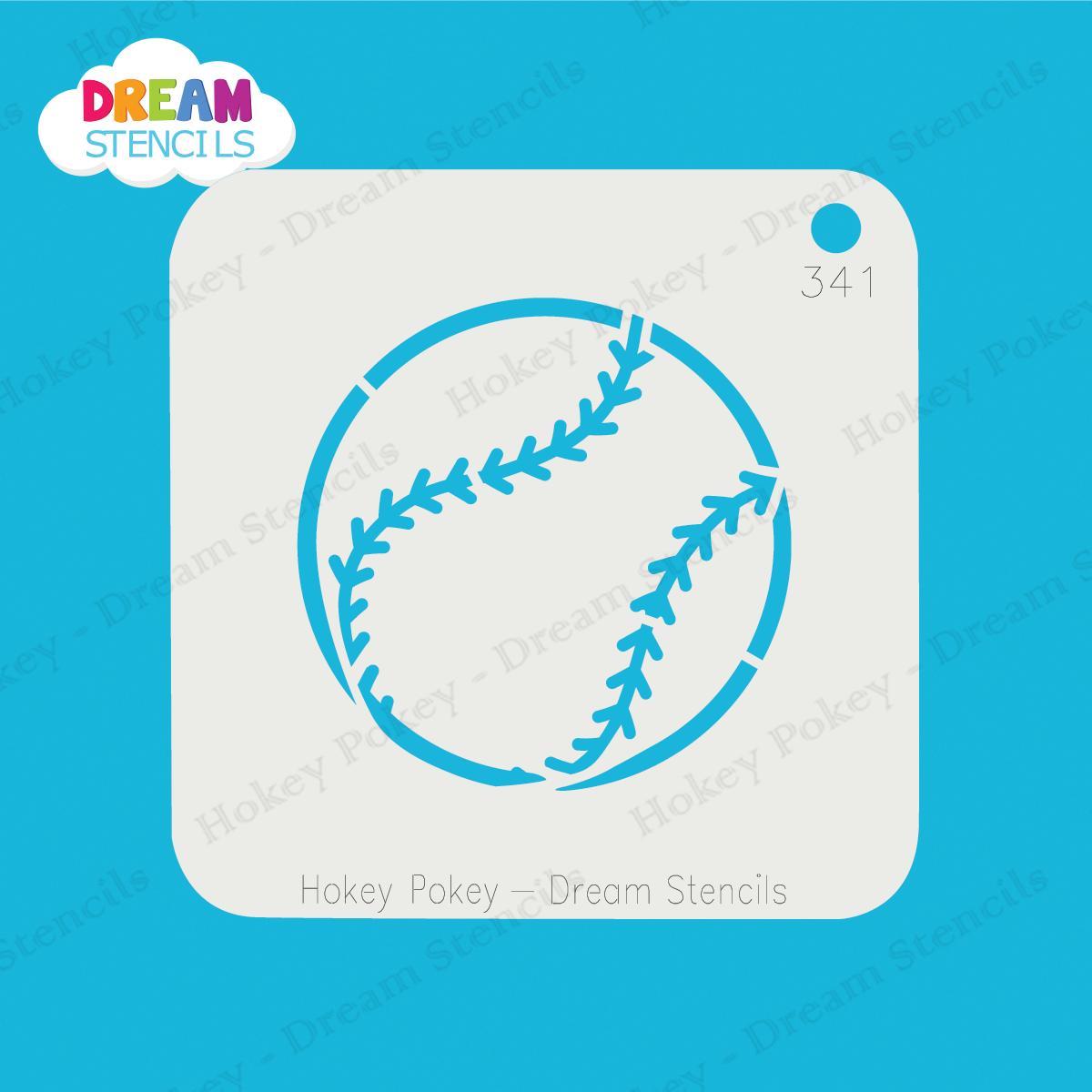 Picture of Baseball - 1 - Mylar Stencil - 341
