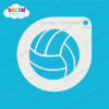 Picture of Volleyball  - Mylar Stencil - 344