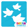 Picture of Three Sparrows - Vinyl Stencil - 287