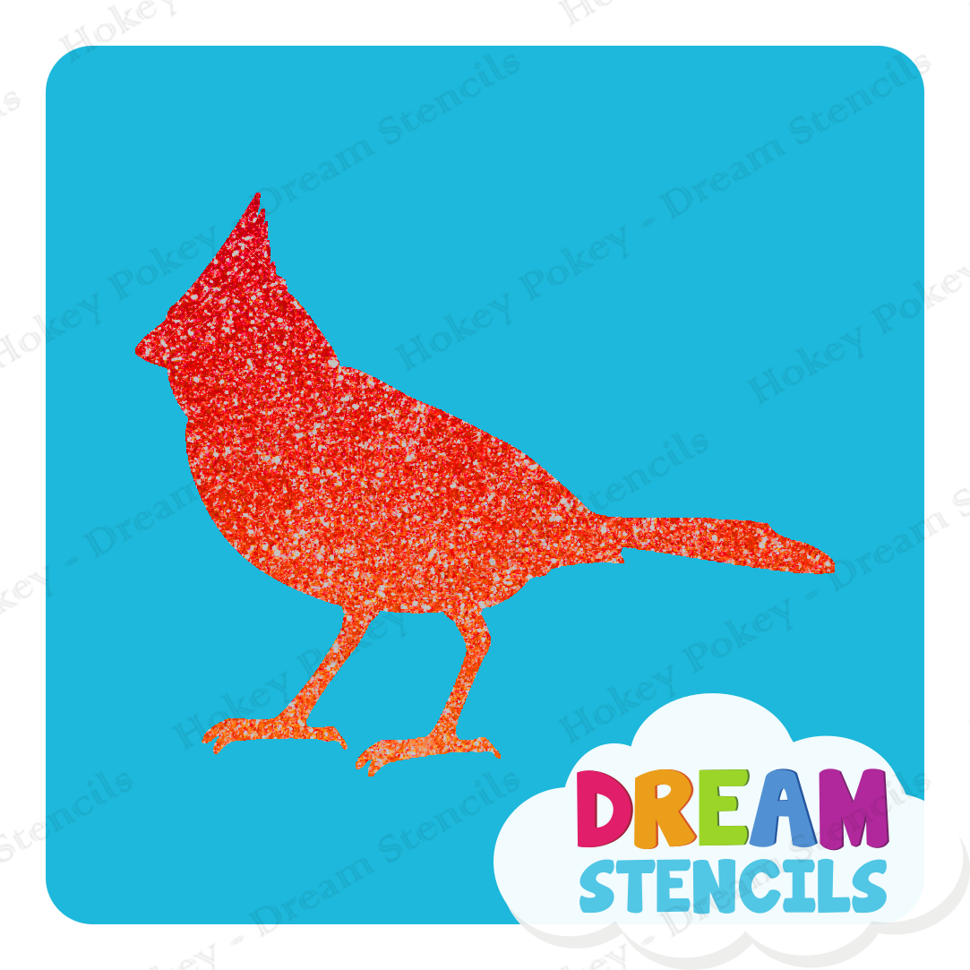 Picture of Bird Cardinal - Vinyl Stencil - 288